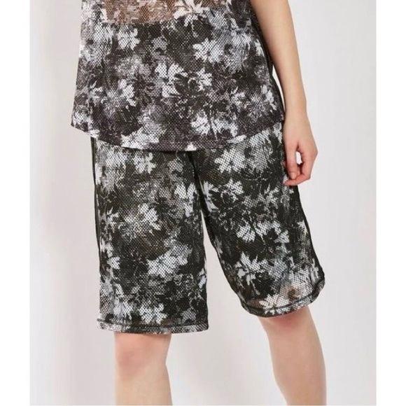 NEW IVY PARK Floral Mesh Basketball Shorts with Logo Waistband